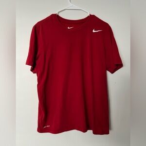 Nike Men's Bold Red Short Sleeve Tee DRI-FIT Size Medium